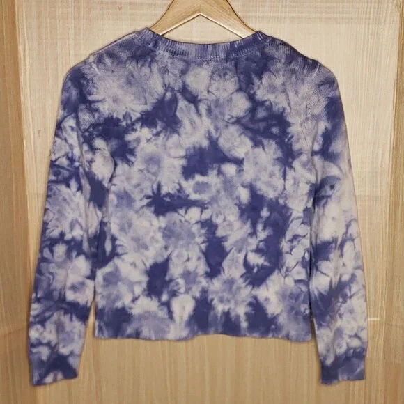 Gap Girl's Purple Tie Dye Crew Neck Sweater XXL - Picture 2 of 5